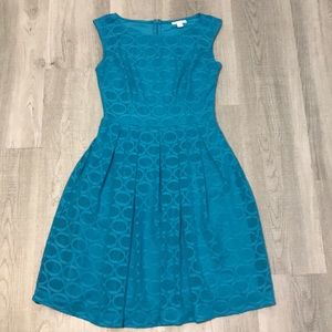 New York & Company Blue Sleeveless Dress